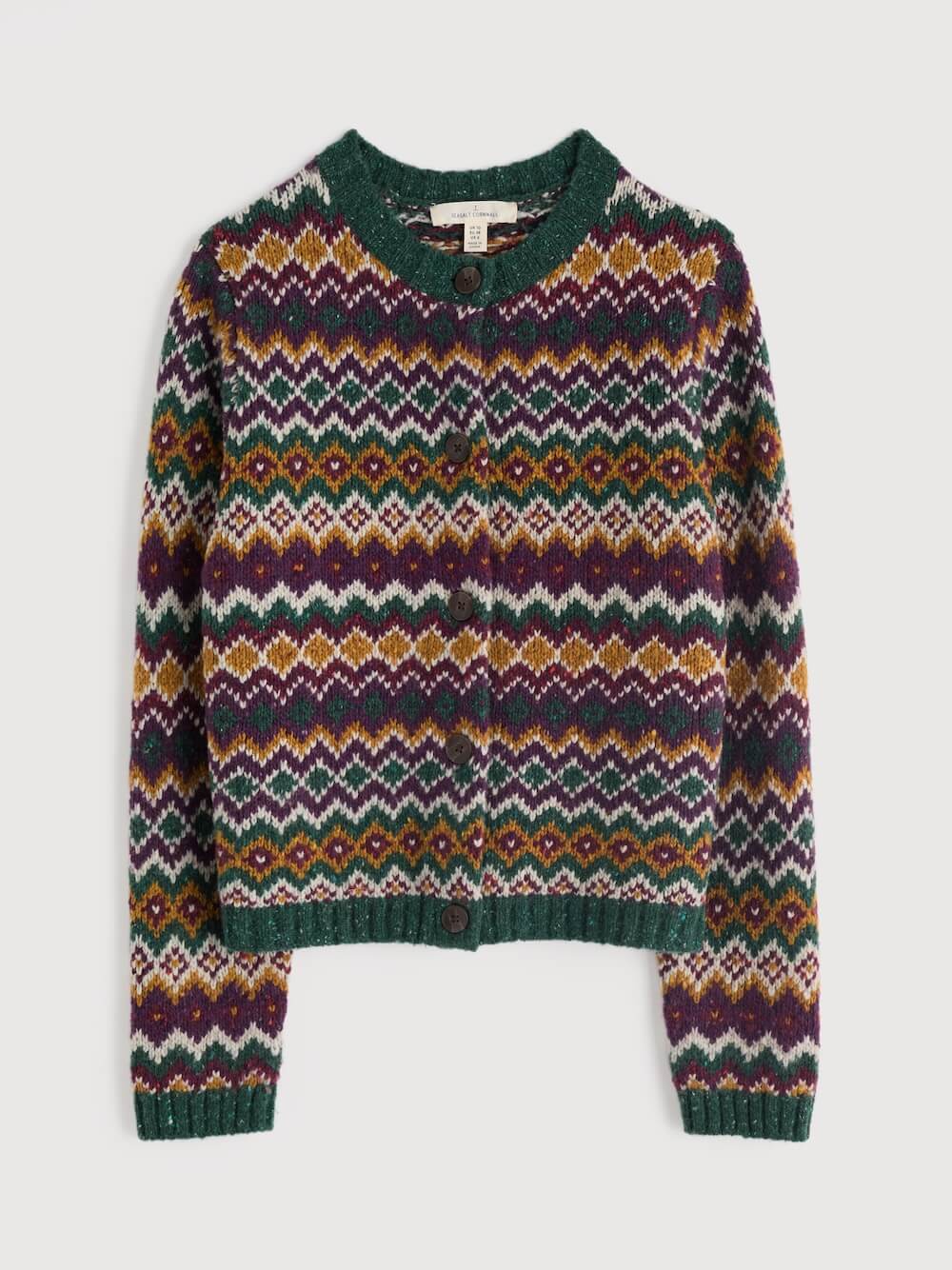 Seasalt - Dawson Pick Cardigan Fair Isle - Modernist Dark Wreckage Multi