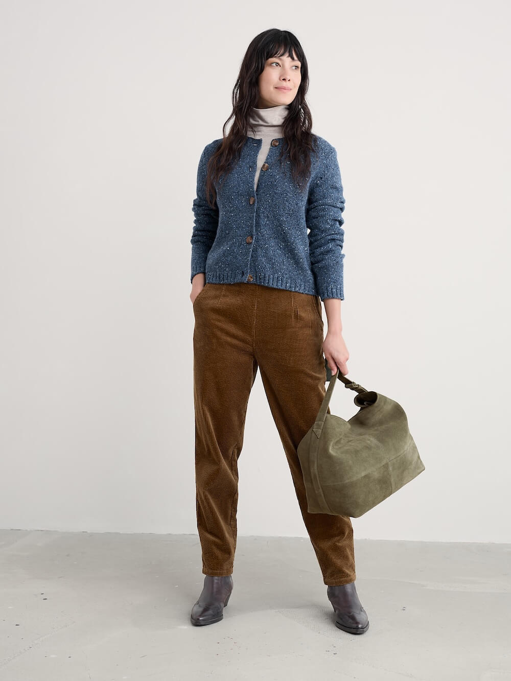 Seasalt - Dawson Pick Cardigan Merino - Starling