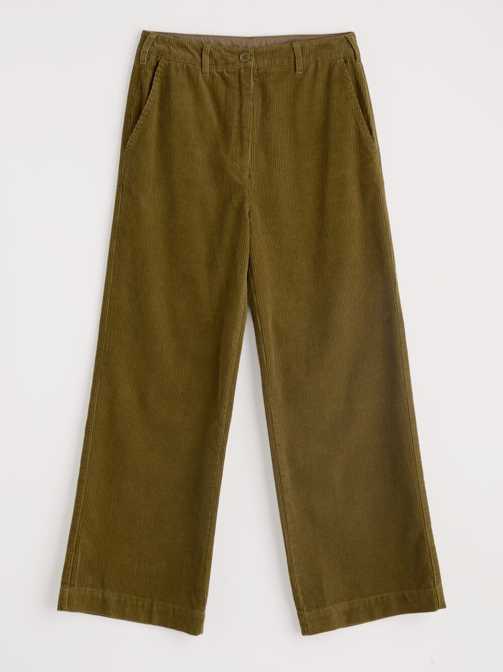 Seasalt - Dillwyn Trousers - Bright Olive Corduroy