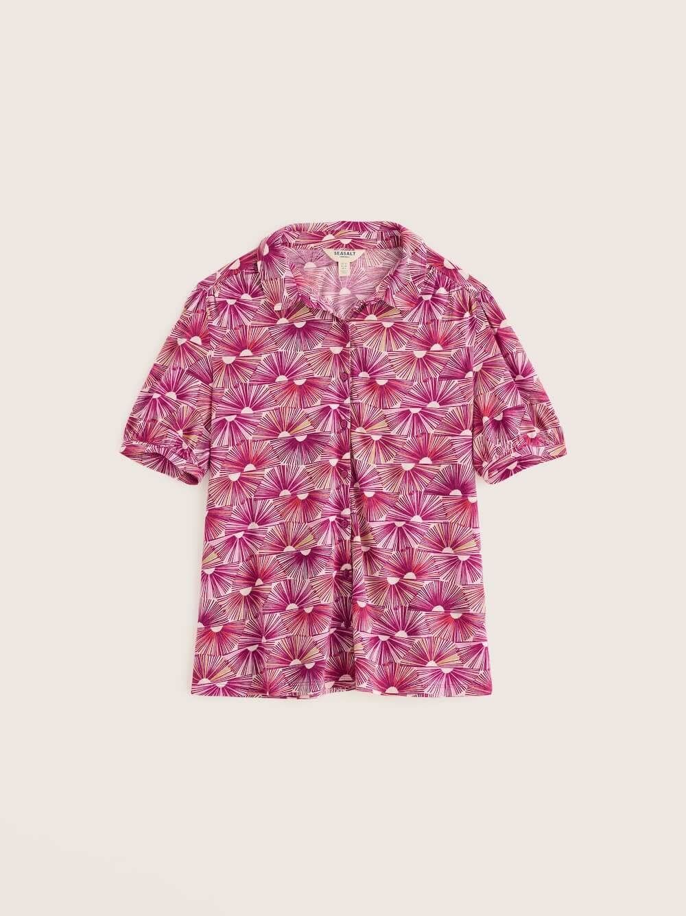 Seasalt - Embrace Shirt - Sunset Fans Magenta