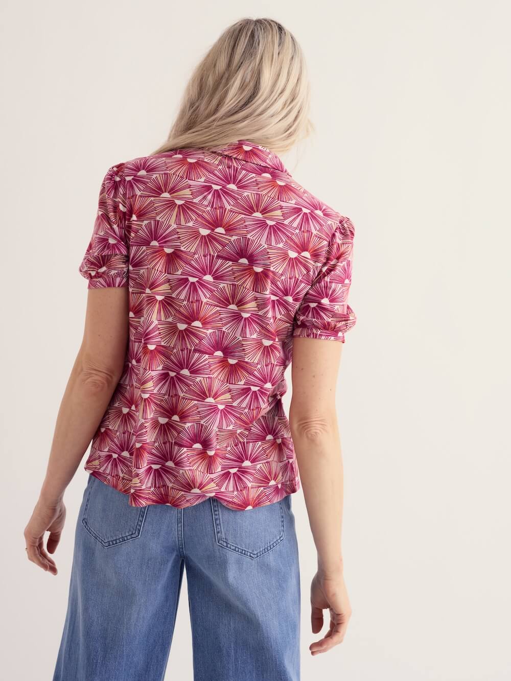 Seasalt - Embrace Shirt - Sunset Fans Magenta