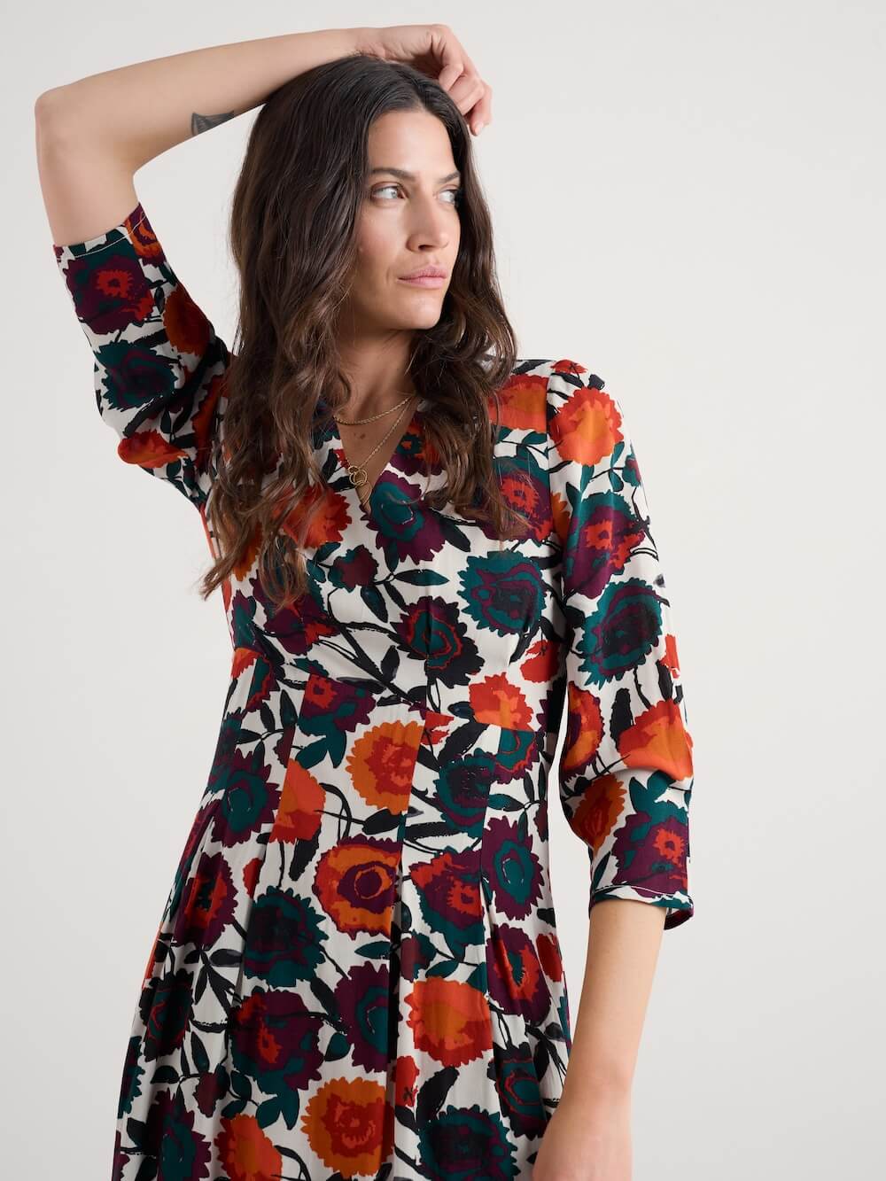 Seasalt - Etta Dress - Figurative Floral Aran