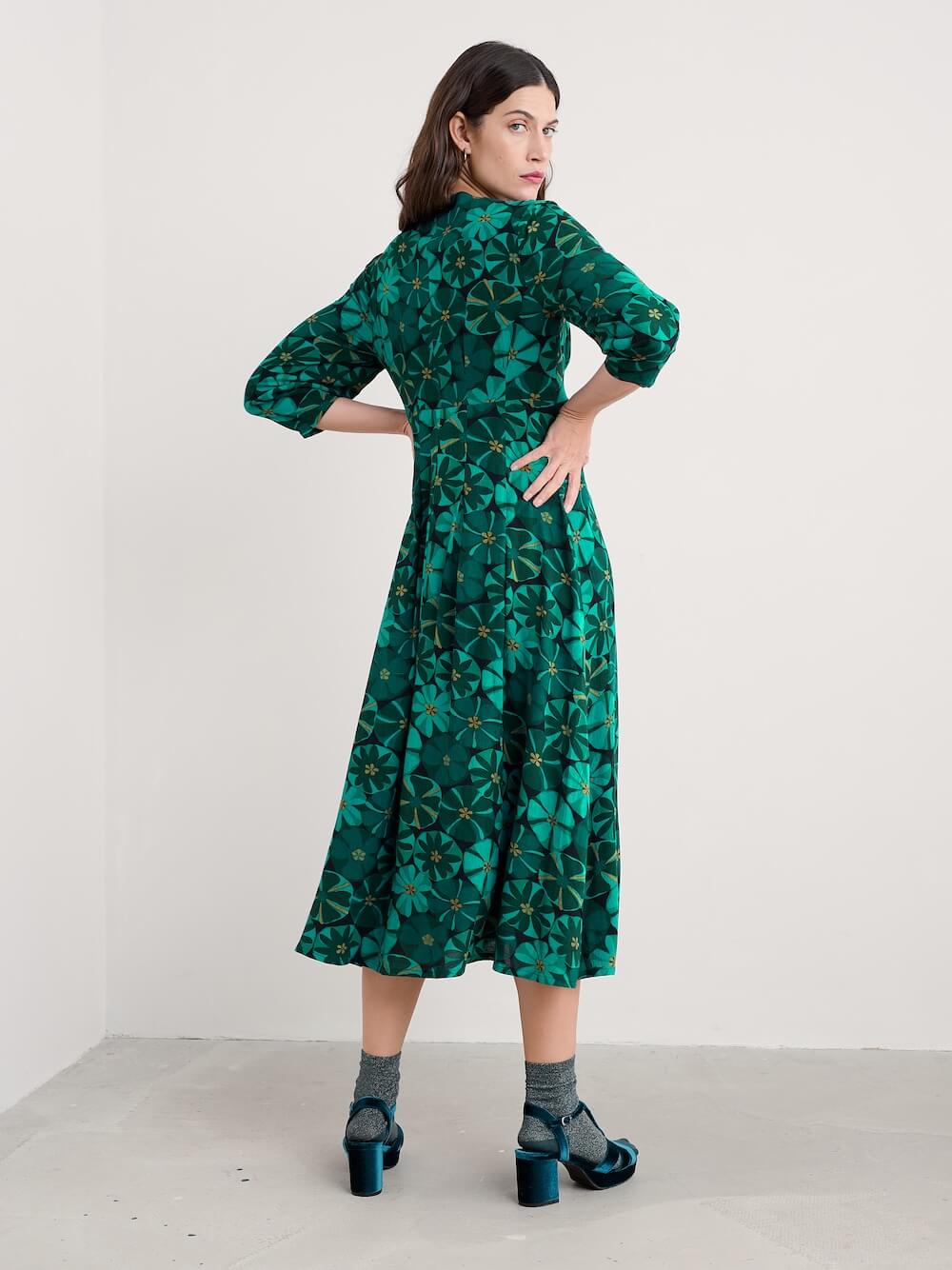 Seasalt - Etta Dress - Handicraft Flowers Onyx