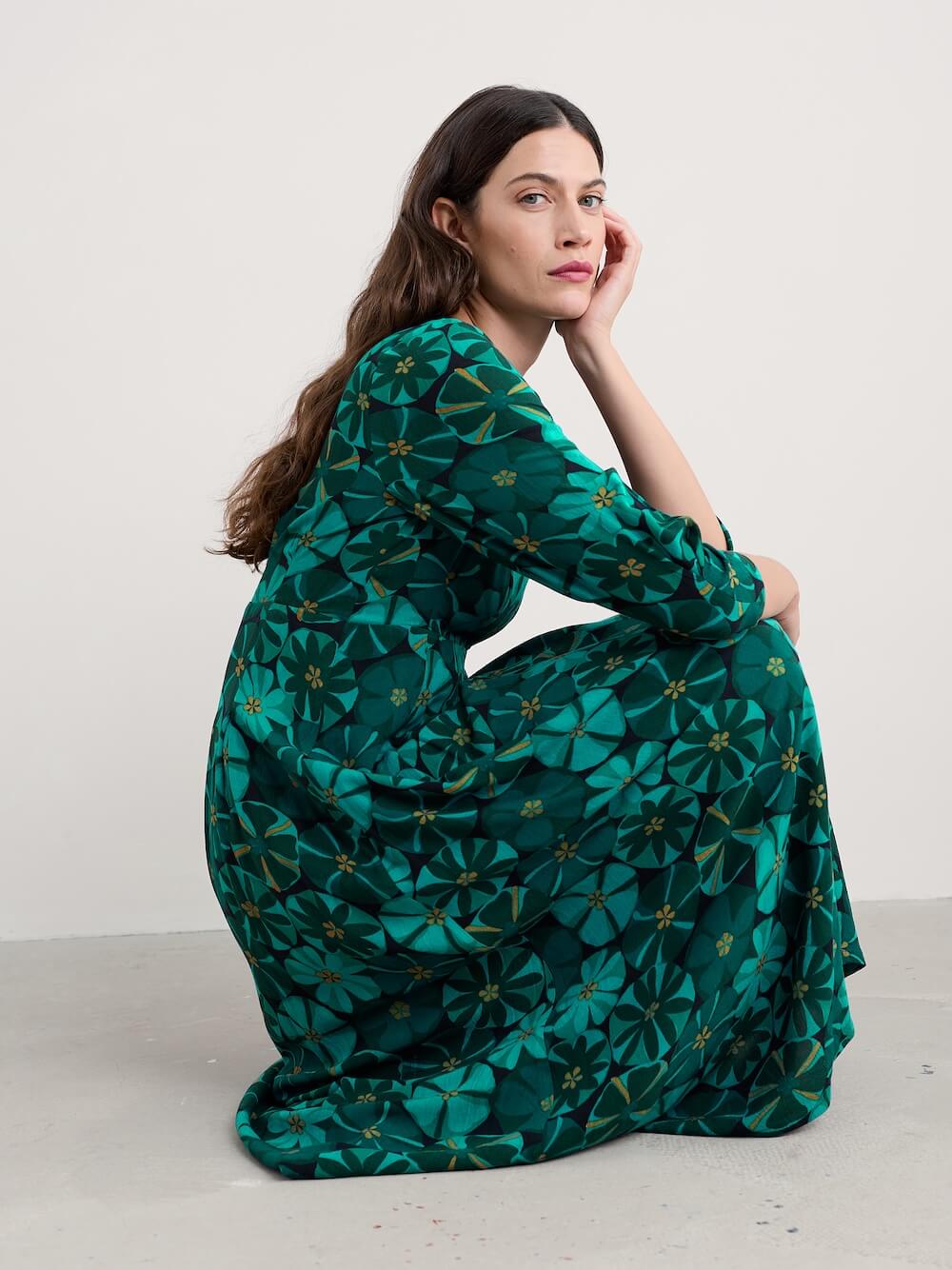 Seasalt - Etta Dress - Handicraft Flowers Onyx