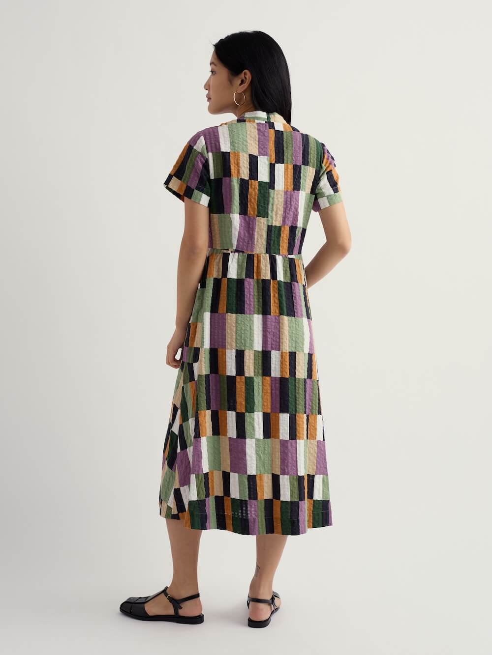 Seasalt - Fowen Shirt Dress - Field Colour Dried Basil
