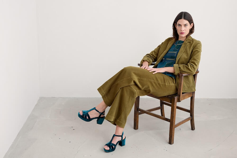 Seasalt - Heald Corduroy Blazer - Bright Olive