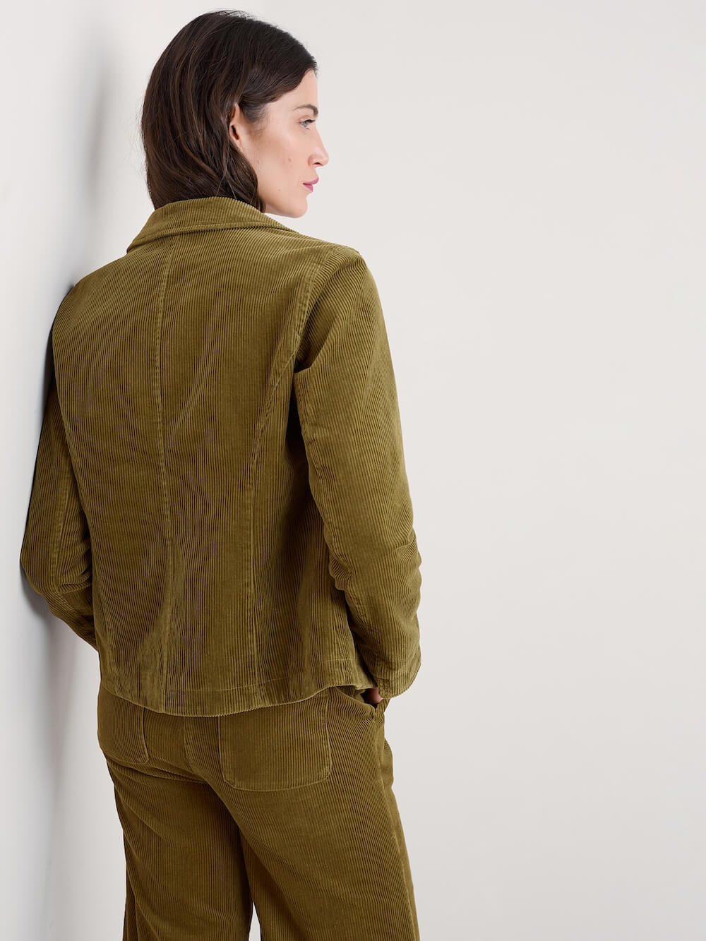Seasalt - Heald Corduroy Blazer - Bright Olive