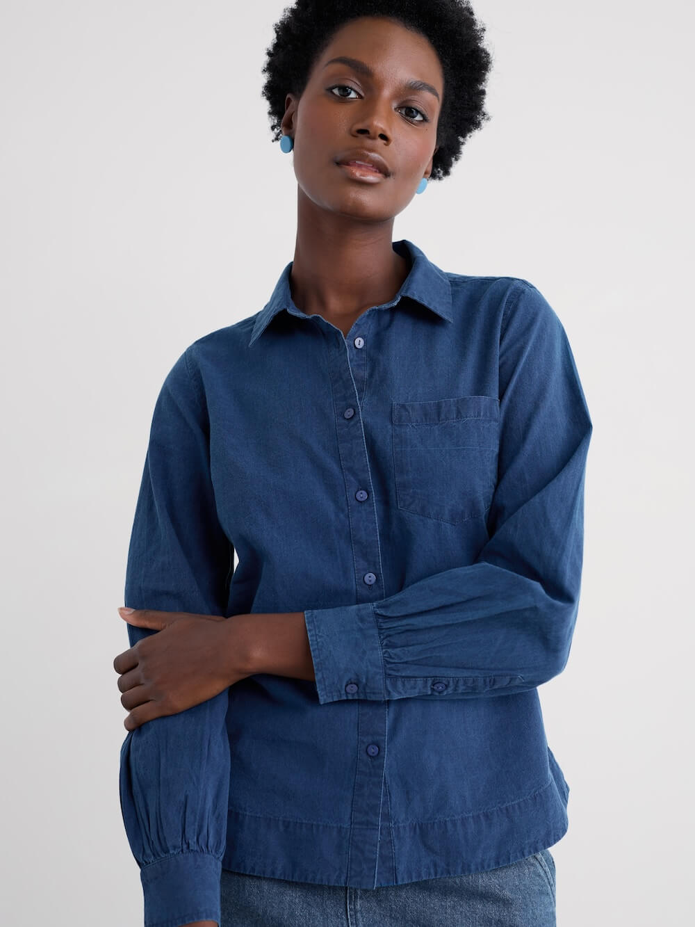 Seasalt - Isla Shirt - Mid Indigo