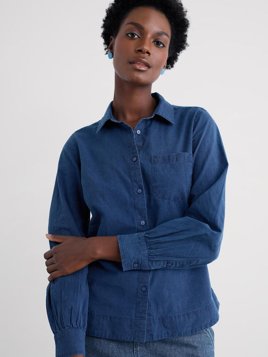 Seasalt - Isla Shirt - Mid Indigo