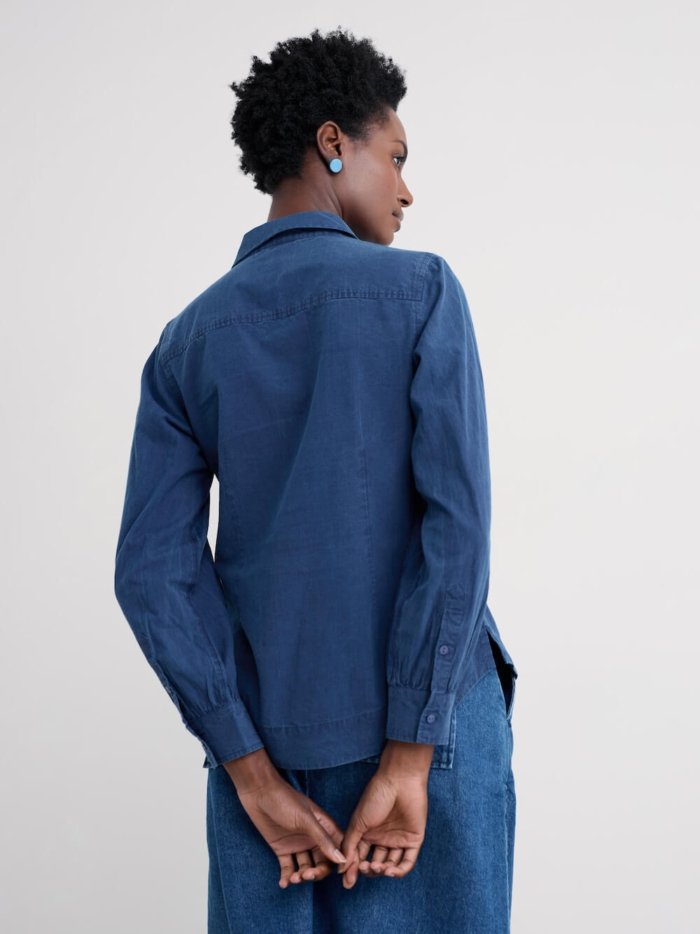 Seasalt - Isla Shirt - Mid Indigo