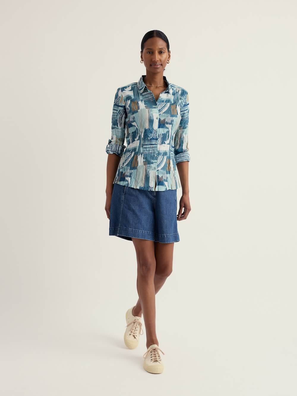 Seasalt - Larissa Shirt - Aerial Marks Reflection