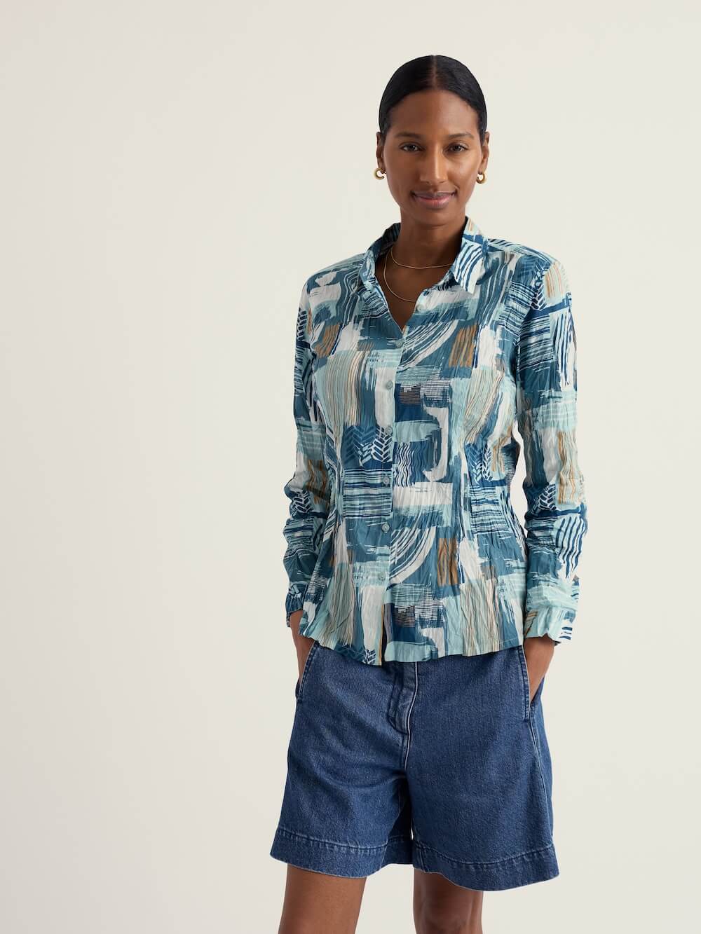 Seasalt - Larissa Shirt - Aerial Marks Reflection