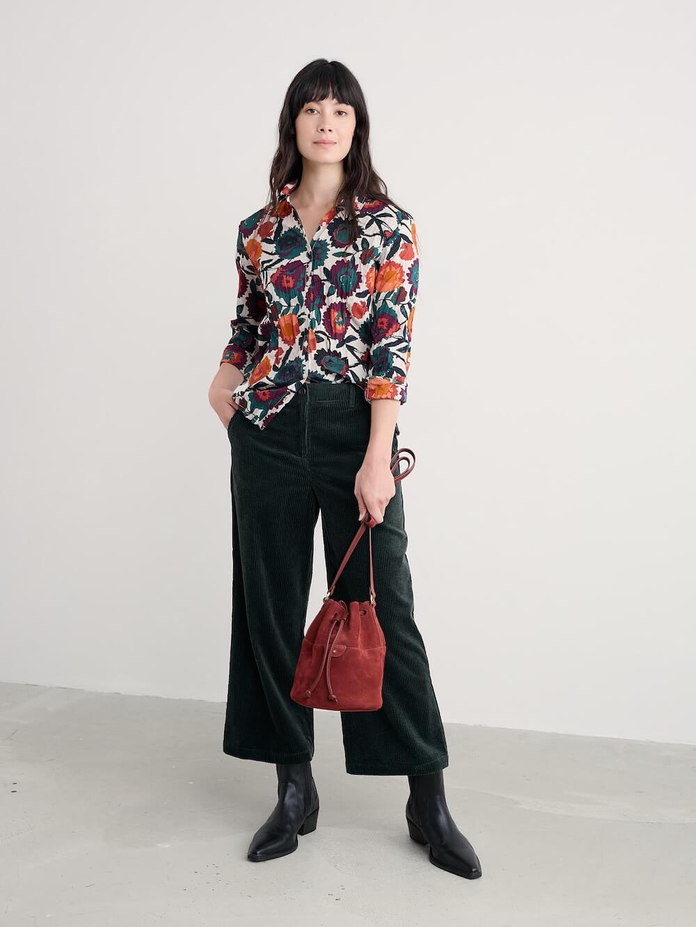 Seasalt - Larissa Shirt - Figurative Floral Aran