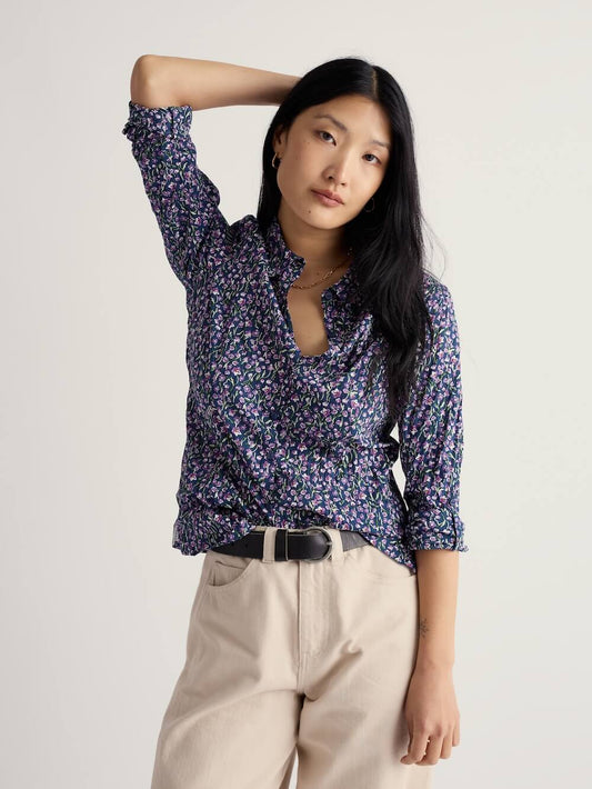 Seasalt - Larissa Shirt - Flax Flower Bright Orchid