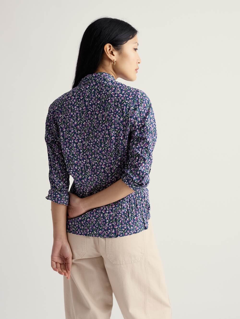 Seasalt - Larissa Shirt - Flax Flower Bright Orchid
