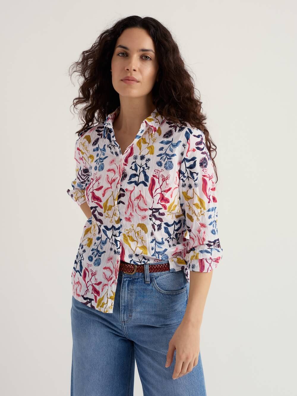 Seasalt - Larissa Shirt - Inky Botanical Chalk