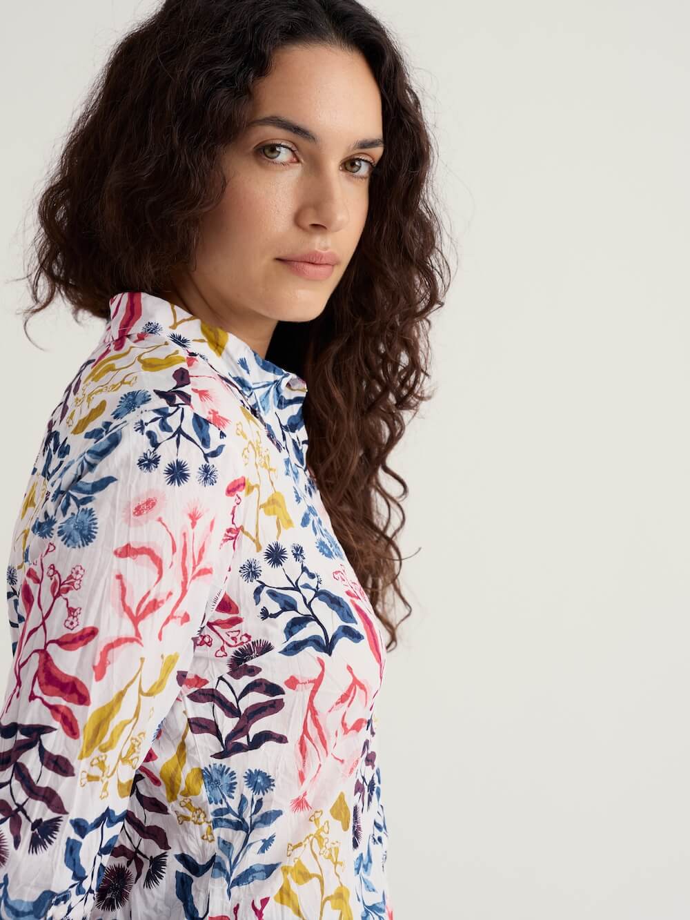 Seasalt - Larissa Shirt - Inky Botanical Chalk