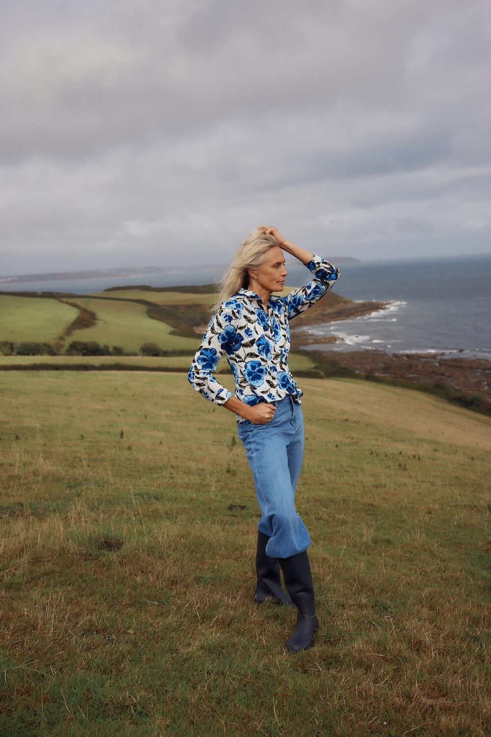 Seasalt - Larissa Shirt - Spring Pansy Chalk