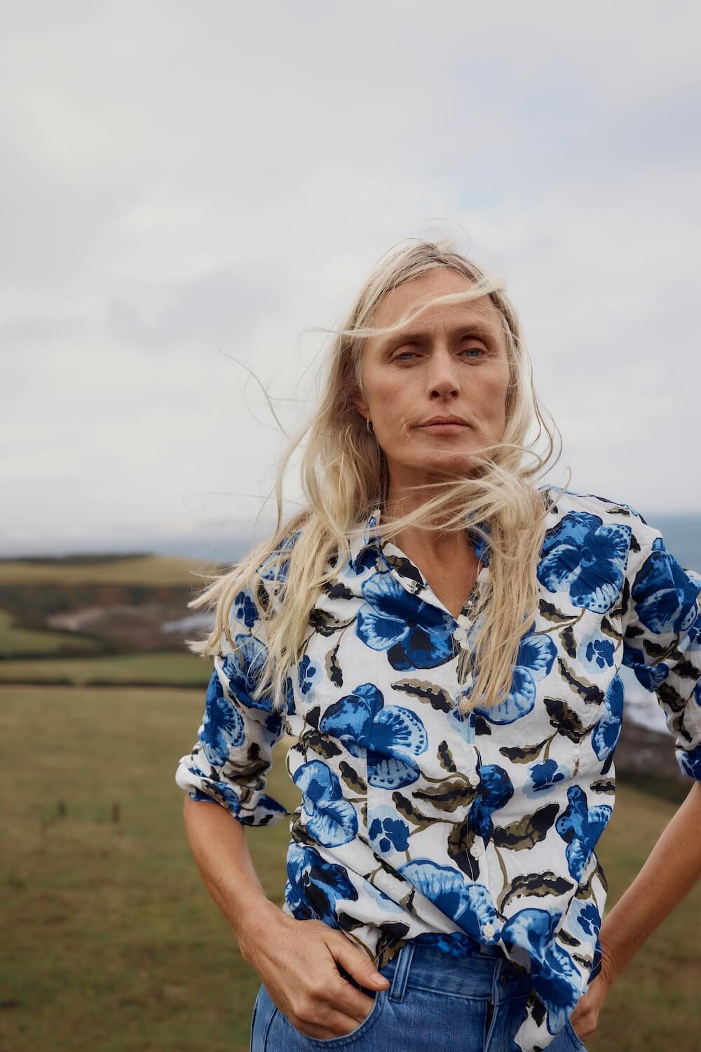 Seasalt - Larissa Shirt - Spring Pansy Chalk