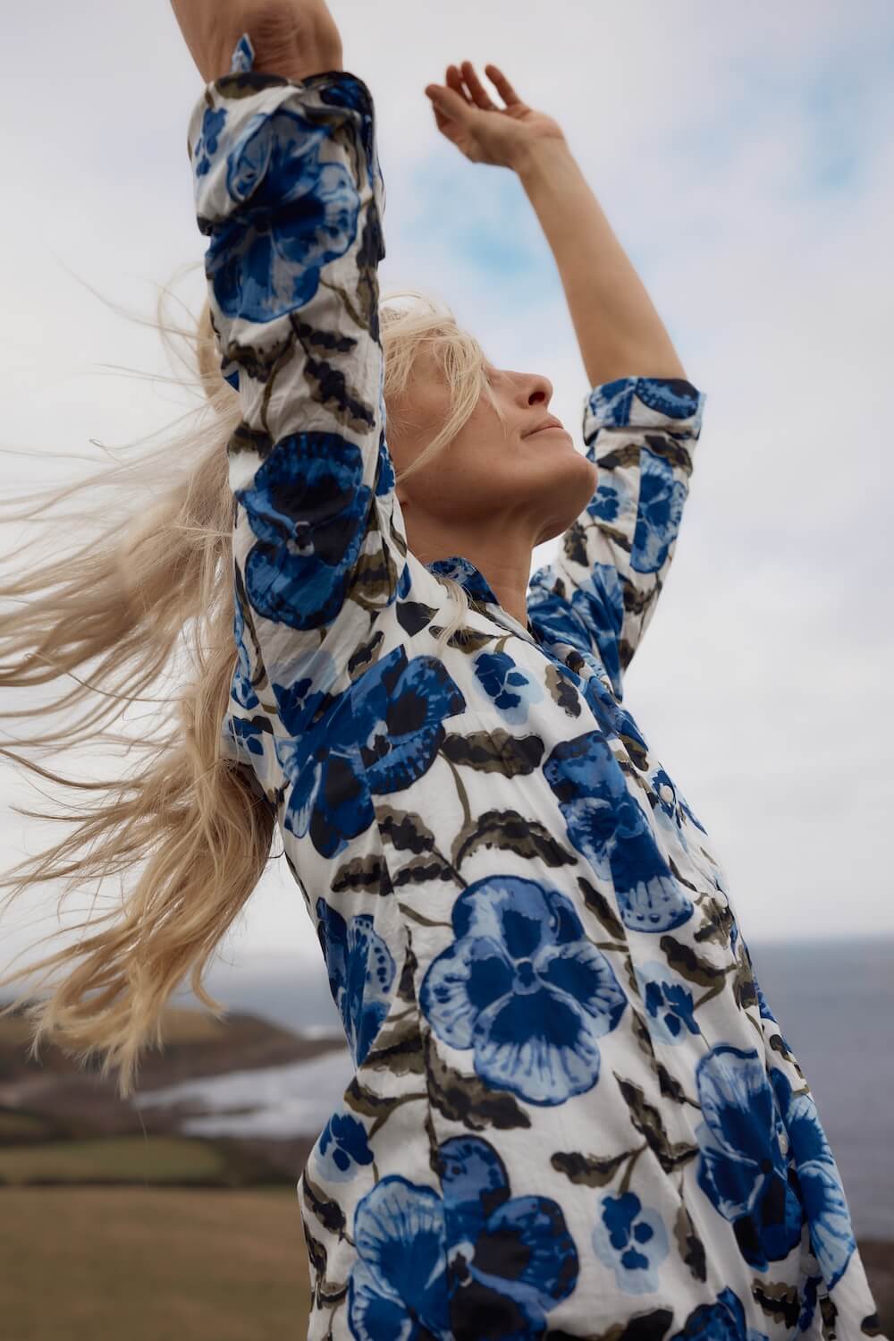 Seasalt - Larissa Shirt - Spring Pansy Chalk