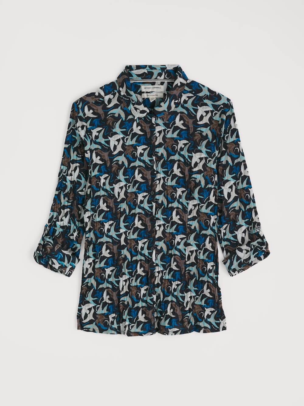 Seasalt - Larissa Shirt - Swooping Birds Onyx