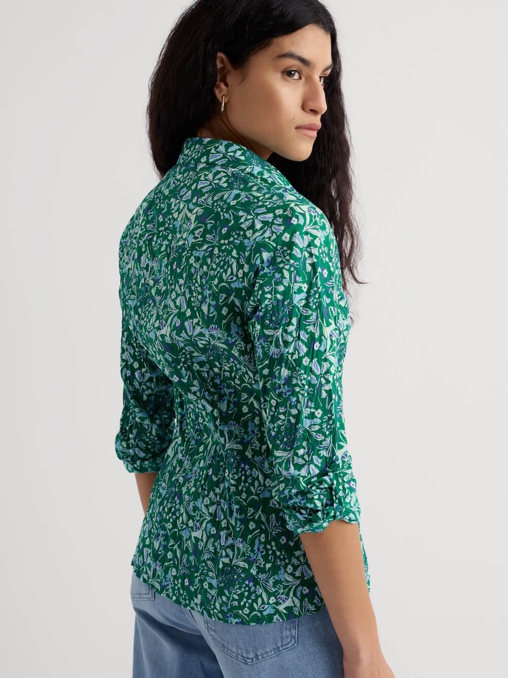 Seasalt - Larissa Shirt - Woodland Floral Dark Stem