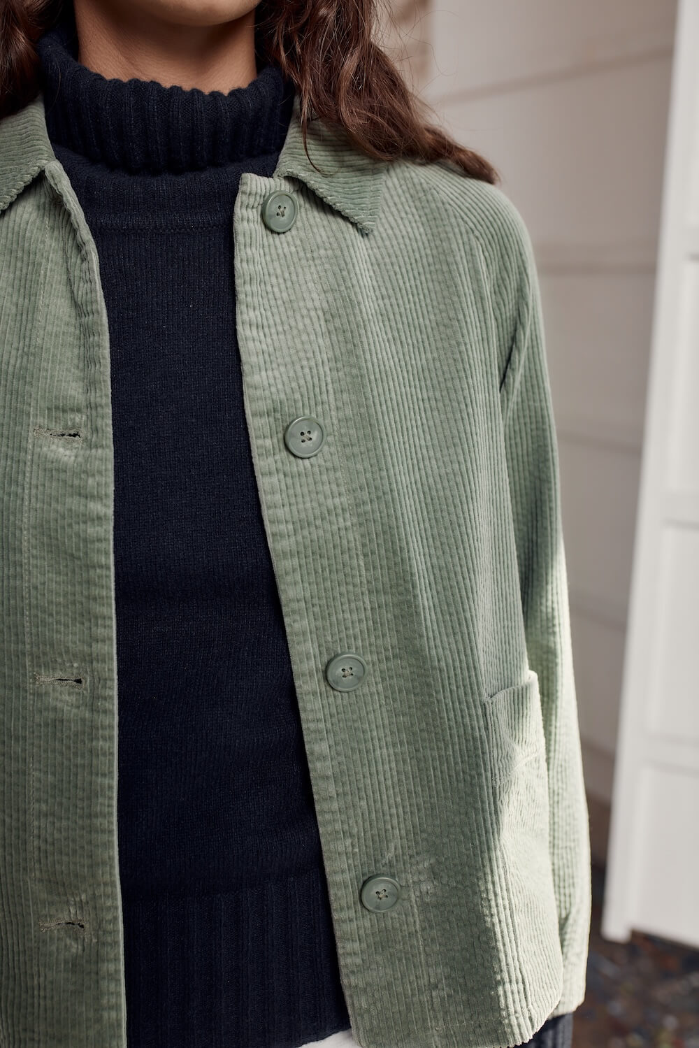 Seasalt - Ocean Mist Jacket - Dusky Green Corduroy