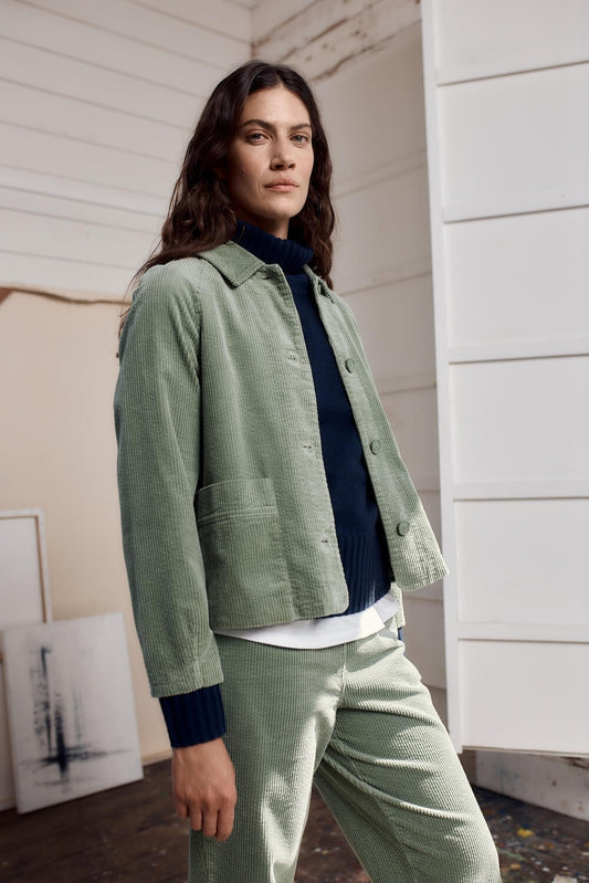 Seasalt - Ocean Mist Jacket - Dusky Green Corduroy