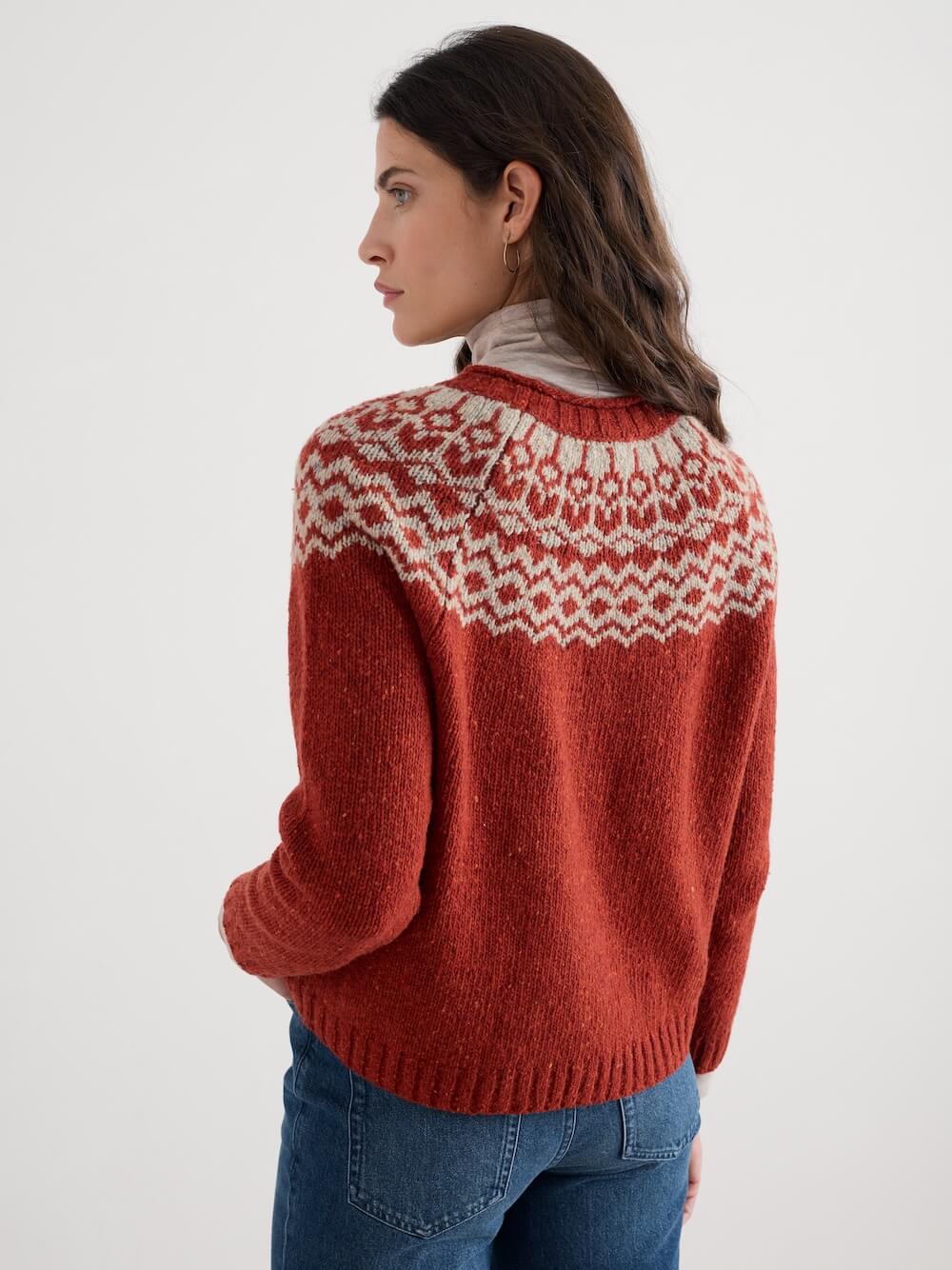 Seasalt - Port Kinnis Jumper Merino - Wag Tail Red Sail Birch Mix