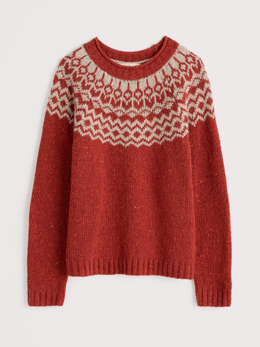 Seasalt - Port Kinnis Jumper Merino - Wag Tail Red Sail Birch Mix