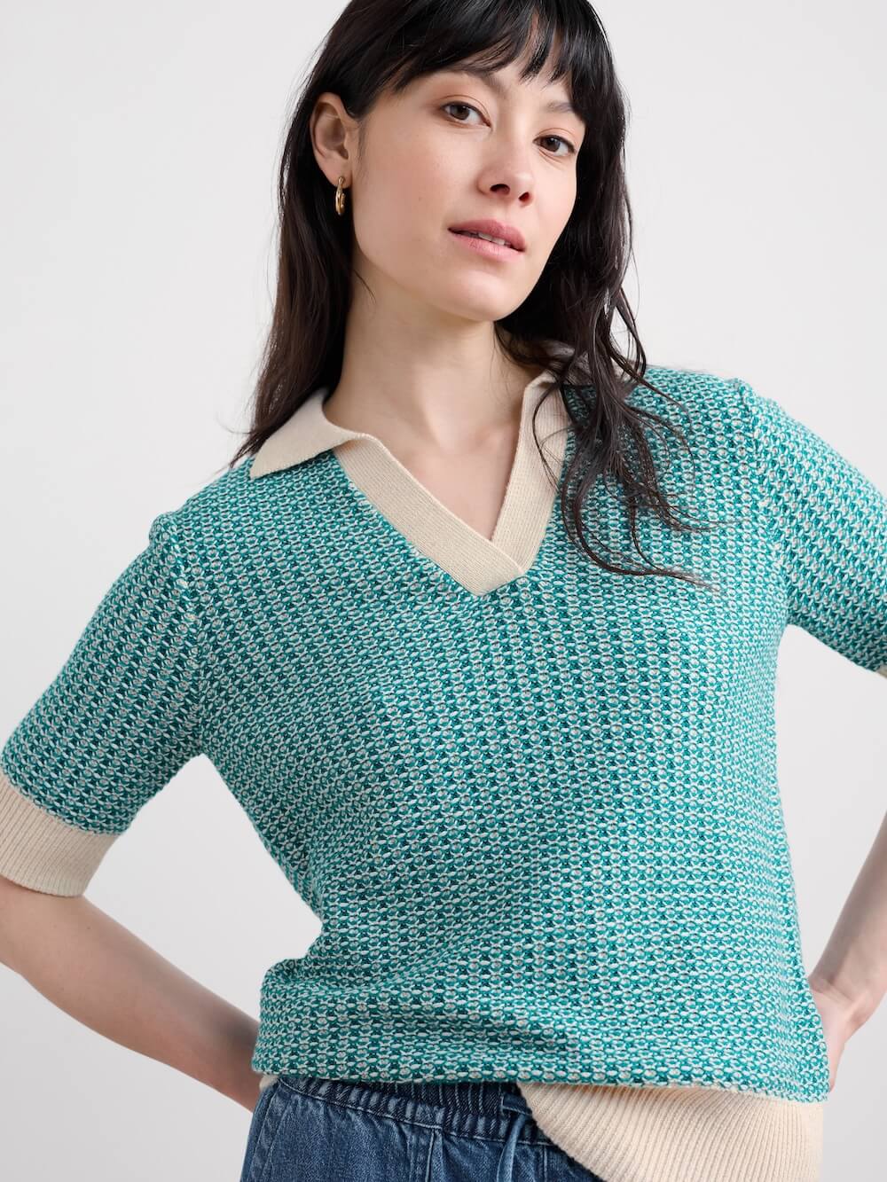Seasalt - Reed Bunting Knit Top - Downwind Chalk Emulsion