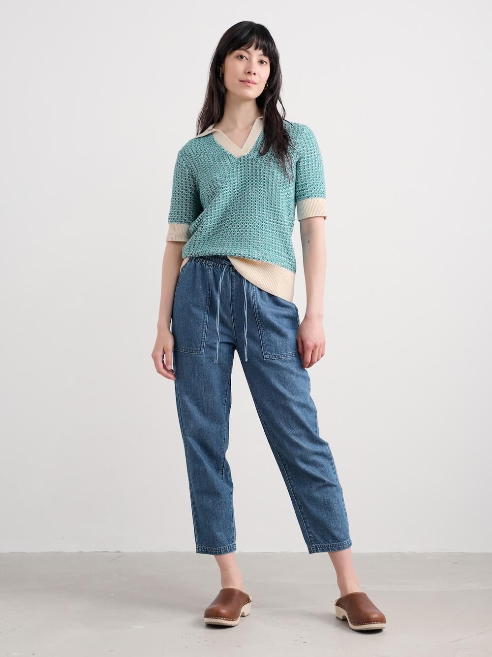 Seasalt - Reed Bunting Knit Top - Downwind Chalk Emulsion