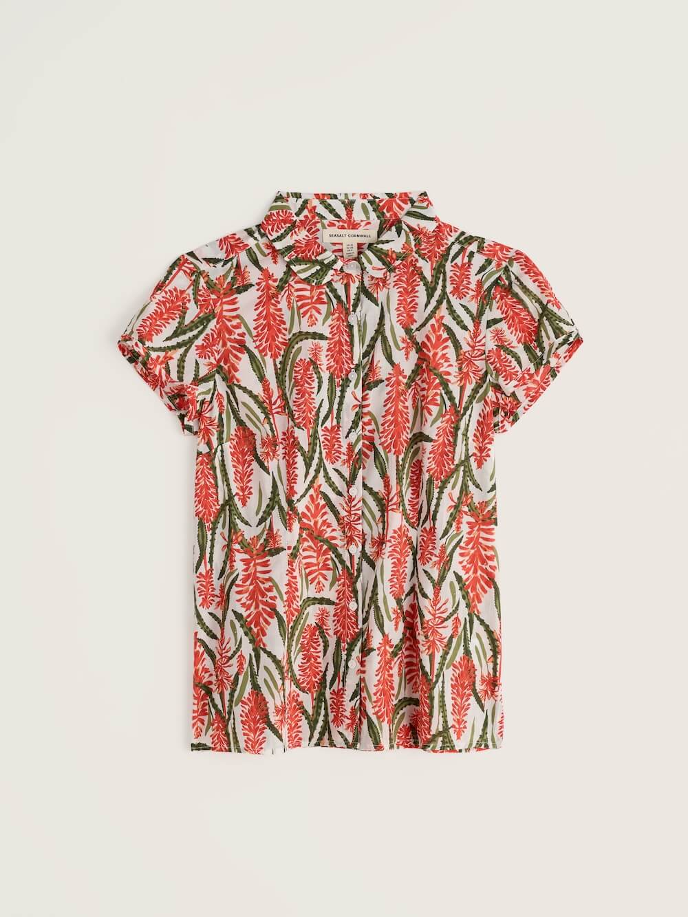 Seasalt - Rushmaker Shirt - Red Hot Poker Chalk