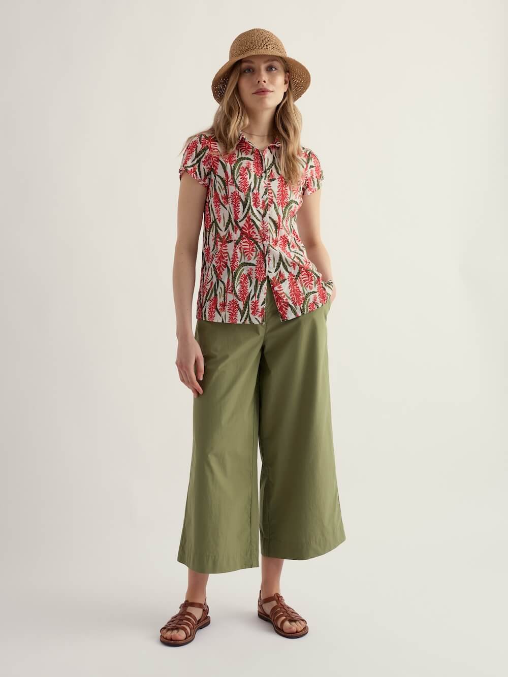 Seasalt - Rushmaker Shirt - Red Hot Poker Chalk