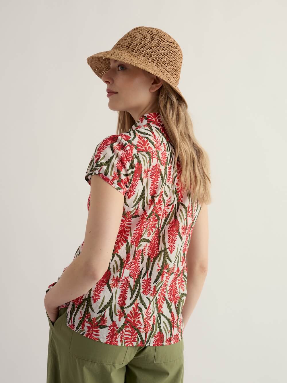 Seasalt - Rushmaker Shirt - Red Hot Poker Chalk