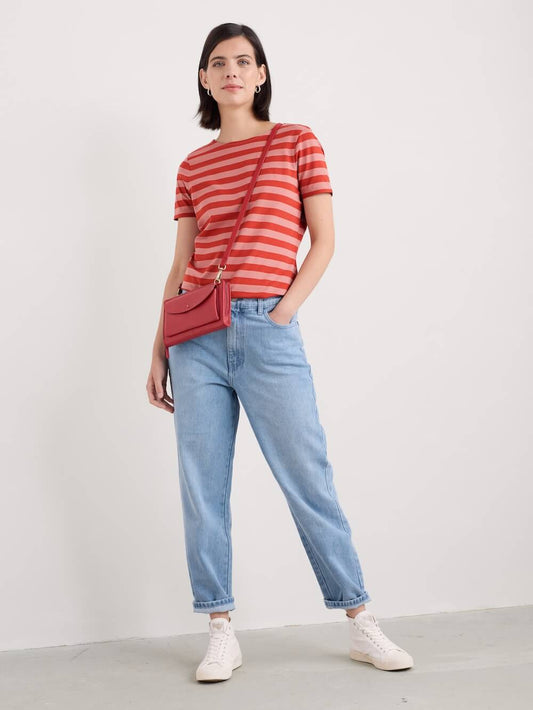 Seasalt - Sailor T-Shirt - Cornish Rose Dew Dark Cinnamon