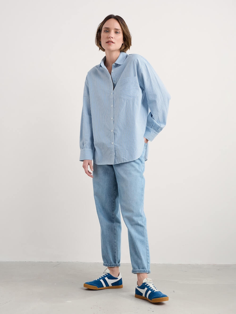 Seasalt - Sea Path Poplin Shirt - Mini Sunrise Skipper