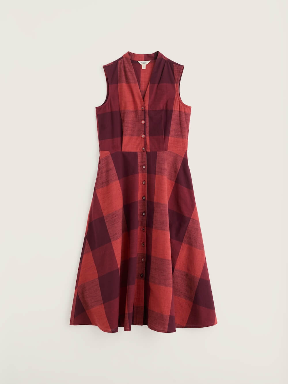 Seasalt - Sleeveless Carved Wood Dress - Lavandin Umber