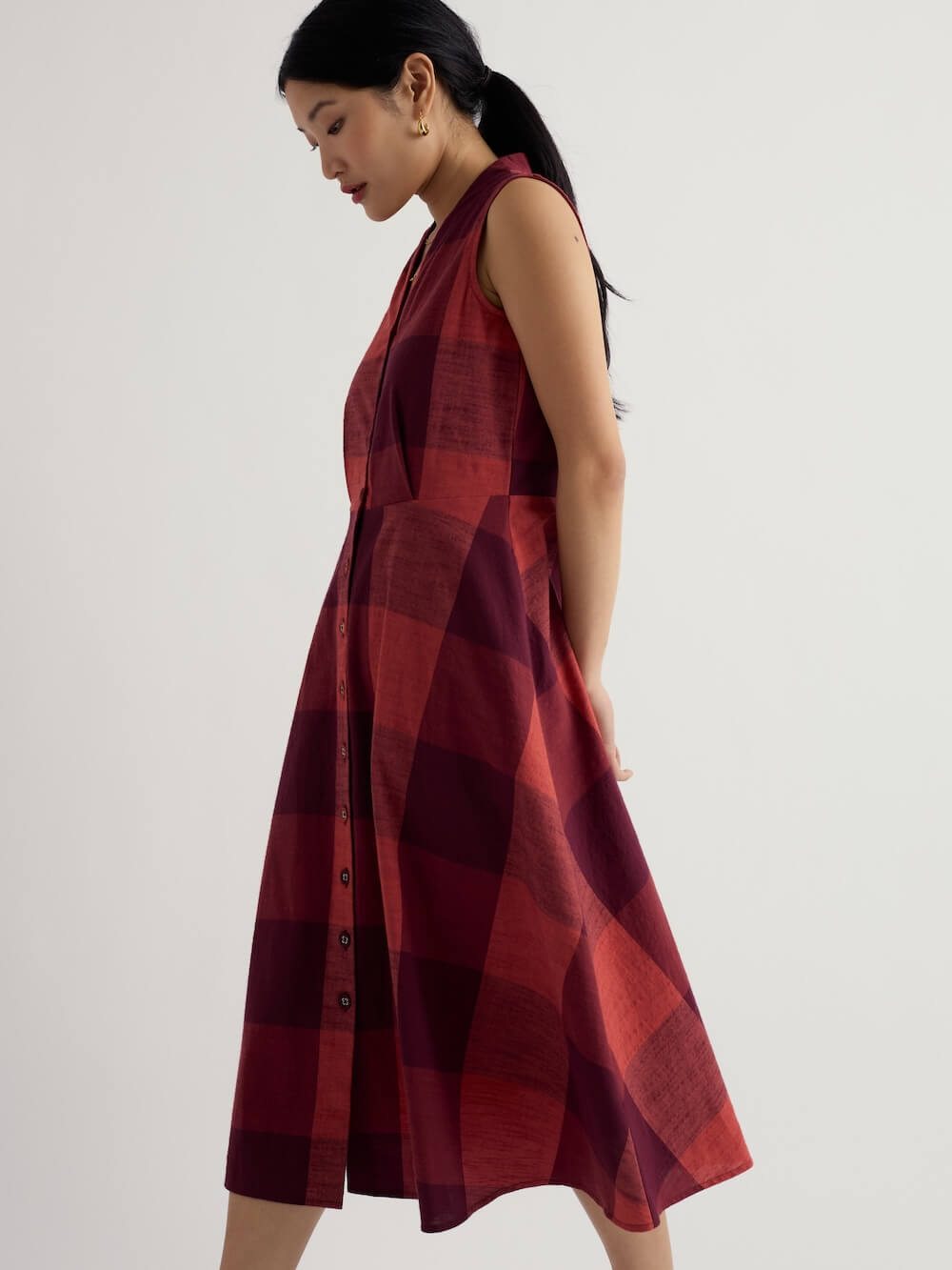 Seasalt - Sleeveless Carved Wood Dress - Lavandin Umber
