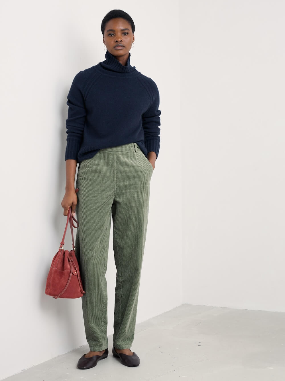 Seasalt - Trethornes Trousers - Dusky Green