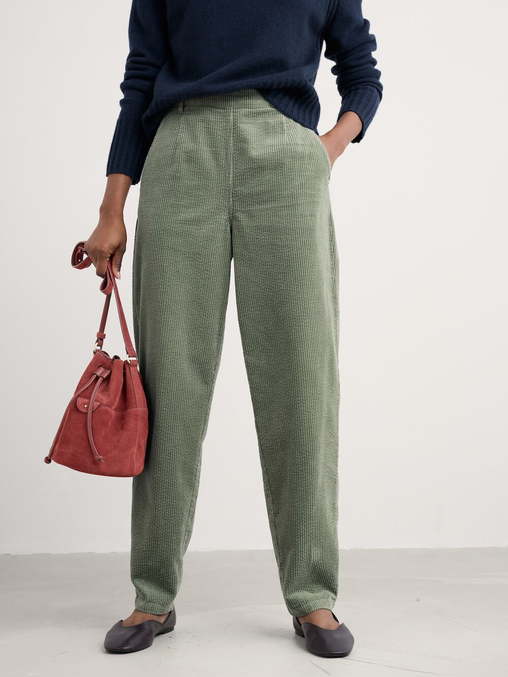 Seasalt - Trethornes Trousers - Dusky Green