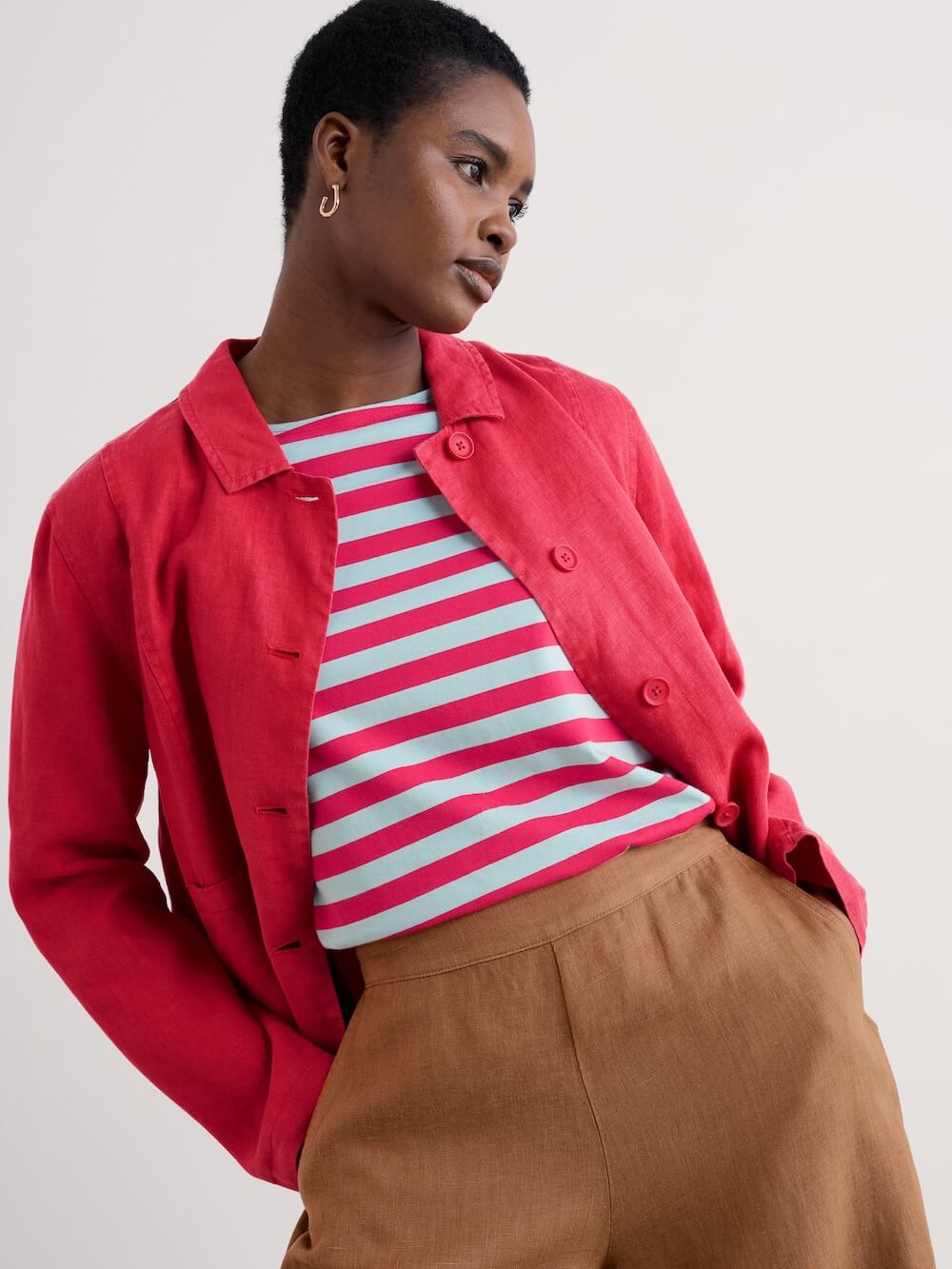 Seasalt - Sailor T-Shirt - Scallion Raspberry