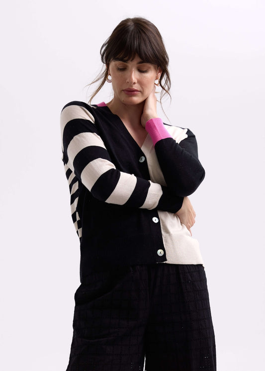 Zaket & Plover - Split Cardi - Black ZP7704
