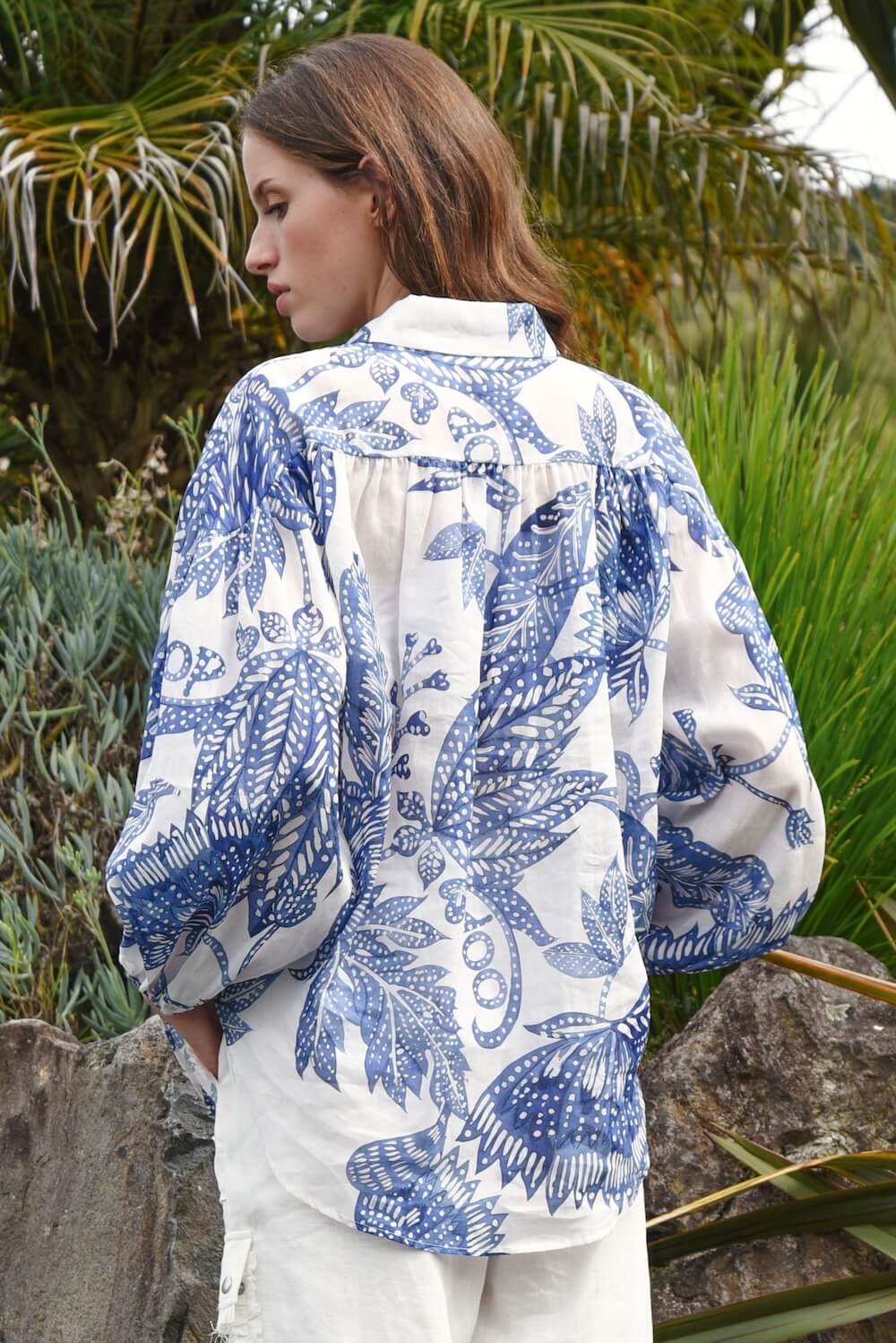 COOP by Trelise Cooper - Belle of the Billow Top - Blue & White