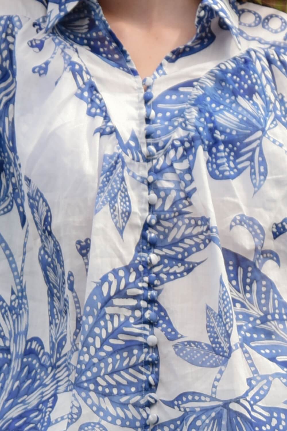 COOP by Trelise Cooper - Belle of the Billow Top - Blue & White