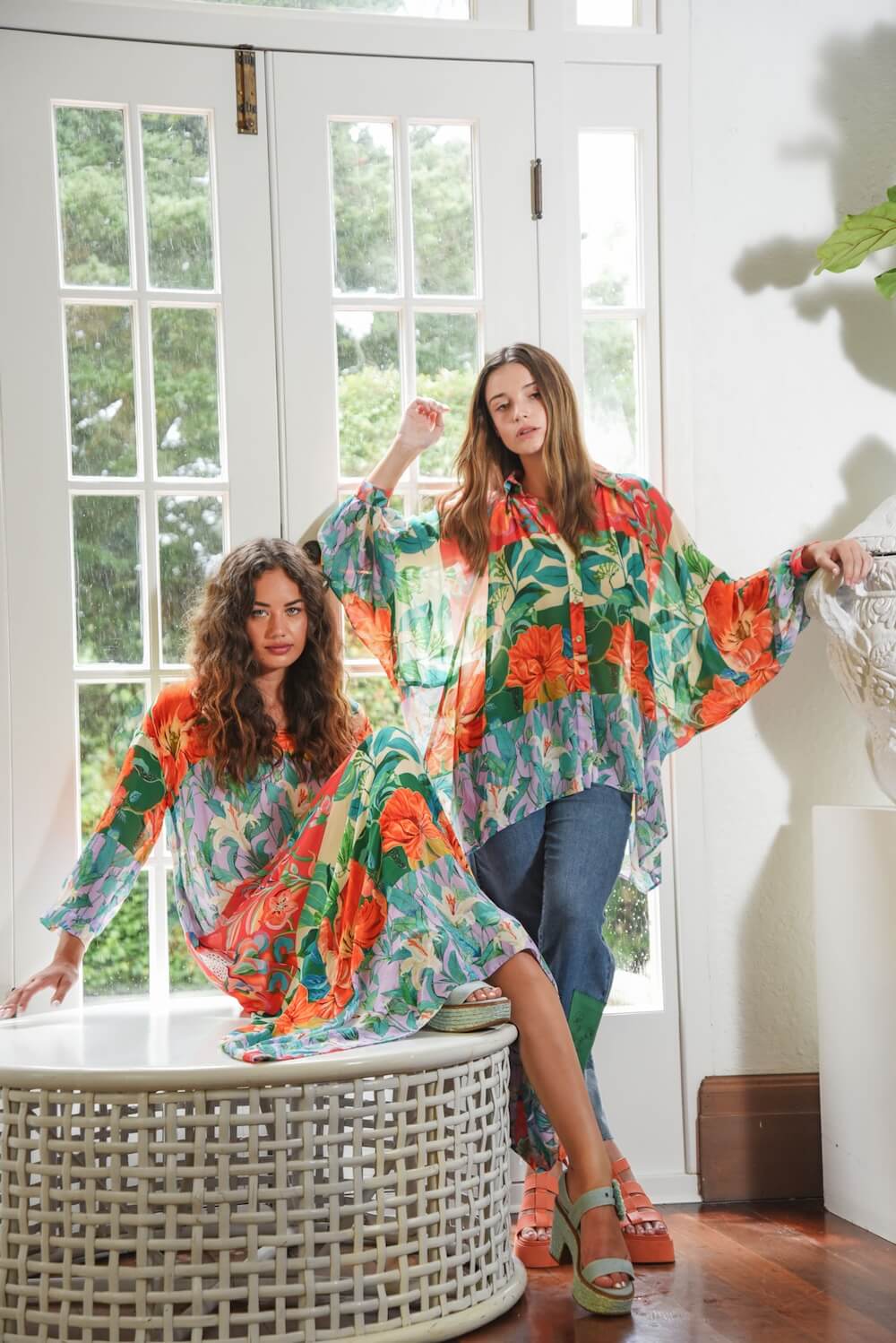 Curate by Trelise Cooper - Billow Party Shirt - Stripe Floral