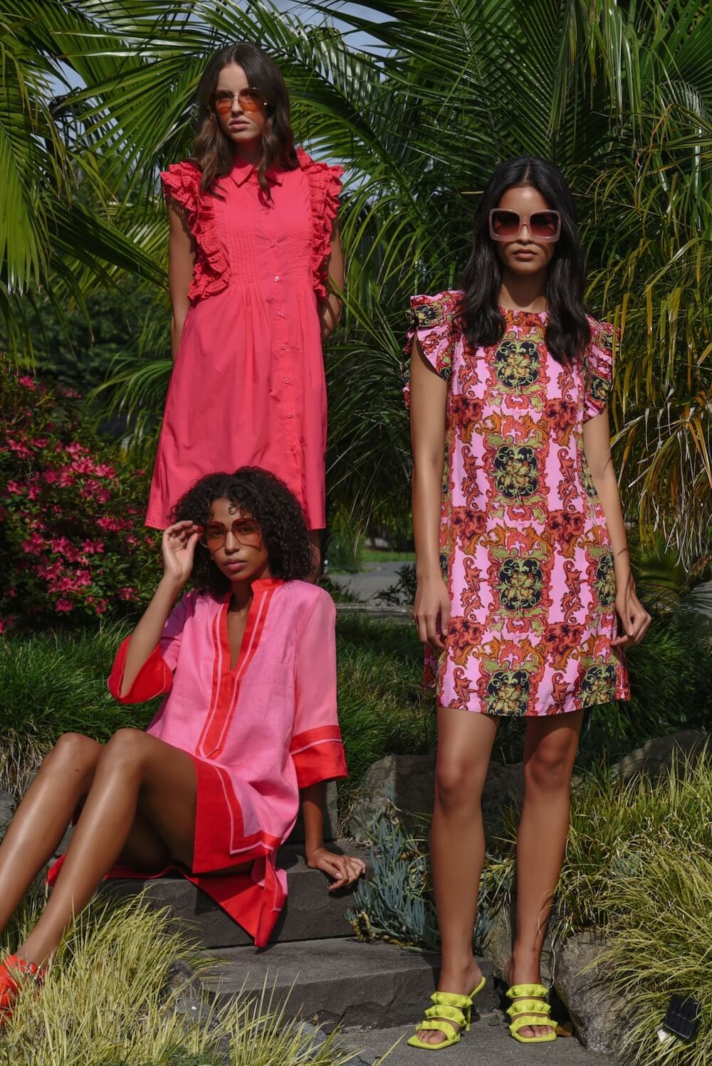 COOP by Trelise Cooper - Edge of Glory Tunic - Pink & Red