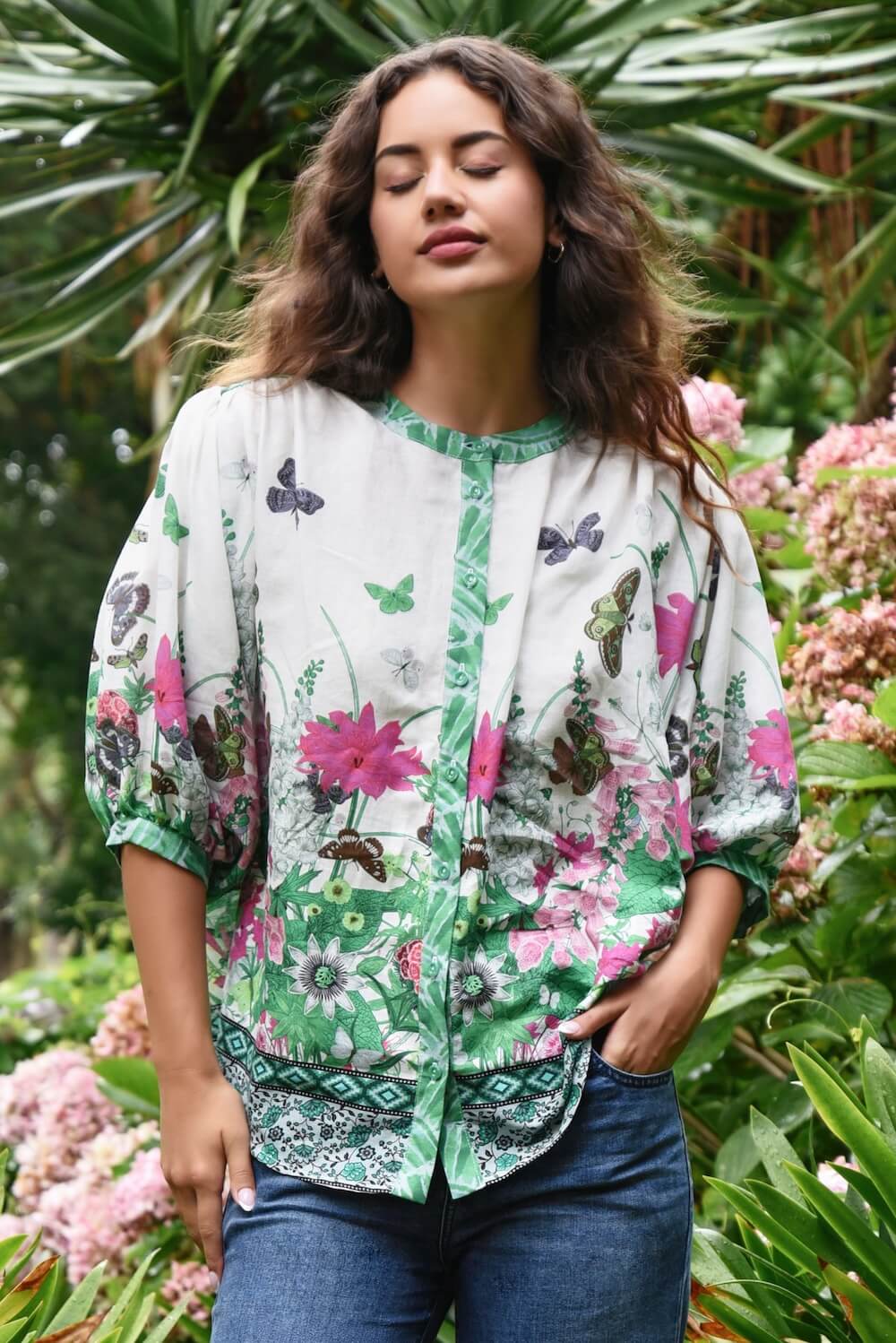 Curate by Trelise Cooper - Embrace the Present Shirt - Floral Border