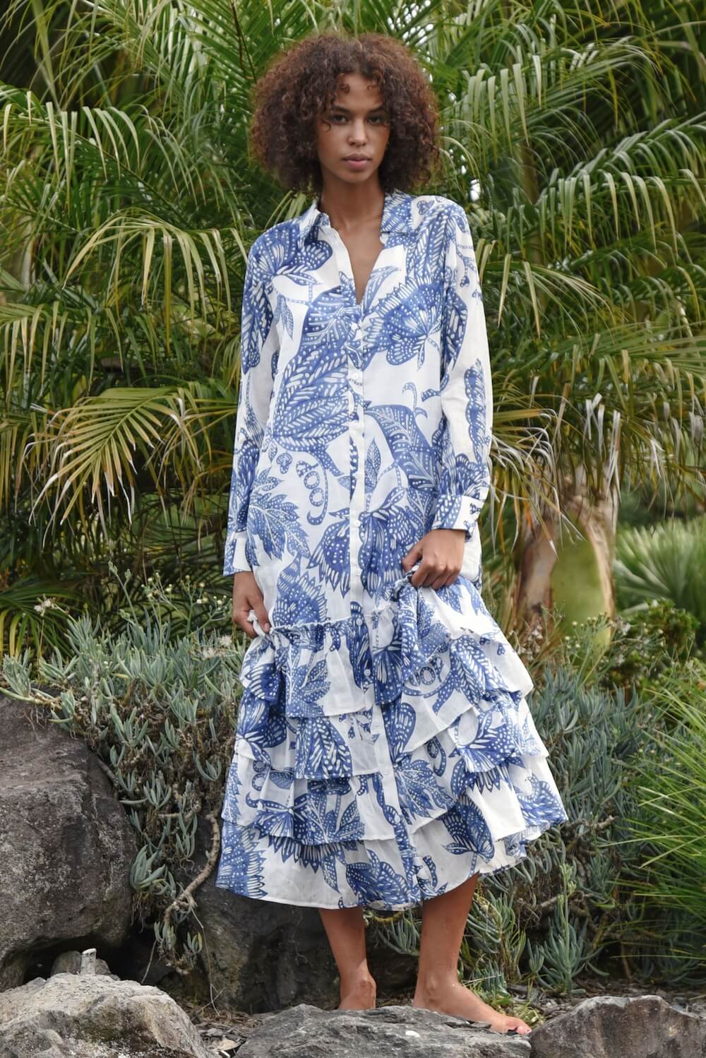 COOP by Trelise Cooper - Frill-er Instinct Dress - Blue & White