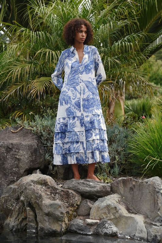 COOP by Trelise Cooper - Frill-er Instinct Dress - Blue & White